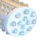 Bombilla de led E27, 5w, luz blanca, 360º, vista  frontal